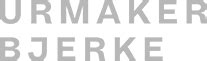 bjerke tudor|urmaker bjerke logo.